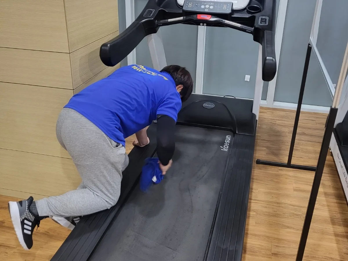 광주시 목현동 피트니스 라커 검사실 위생청소 사례 - 행진크린